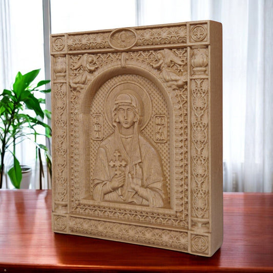 Αγία Μαρίνα Ξυλόγλυπτη Εικόνα.