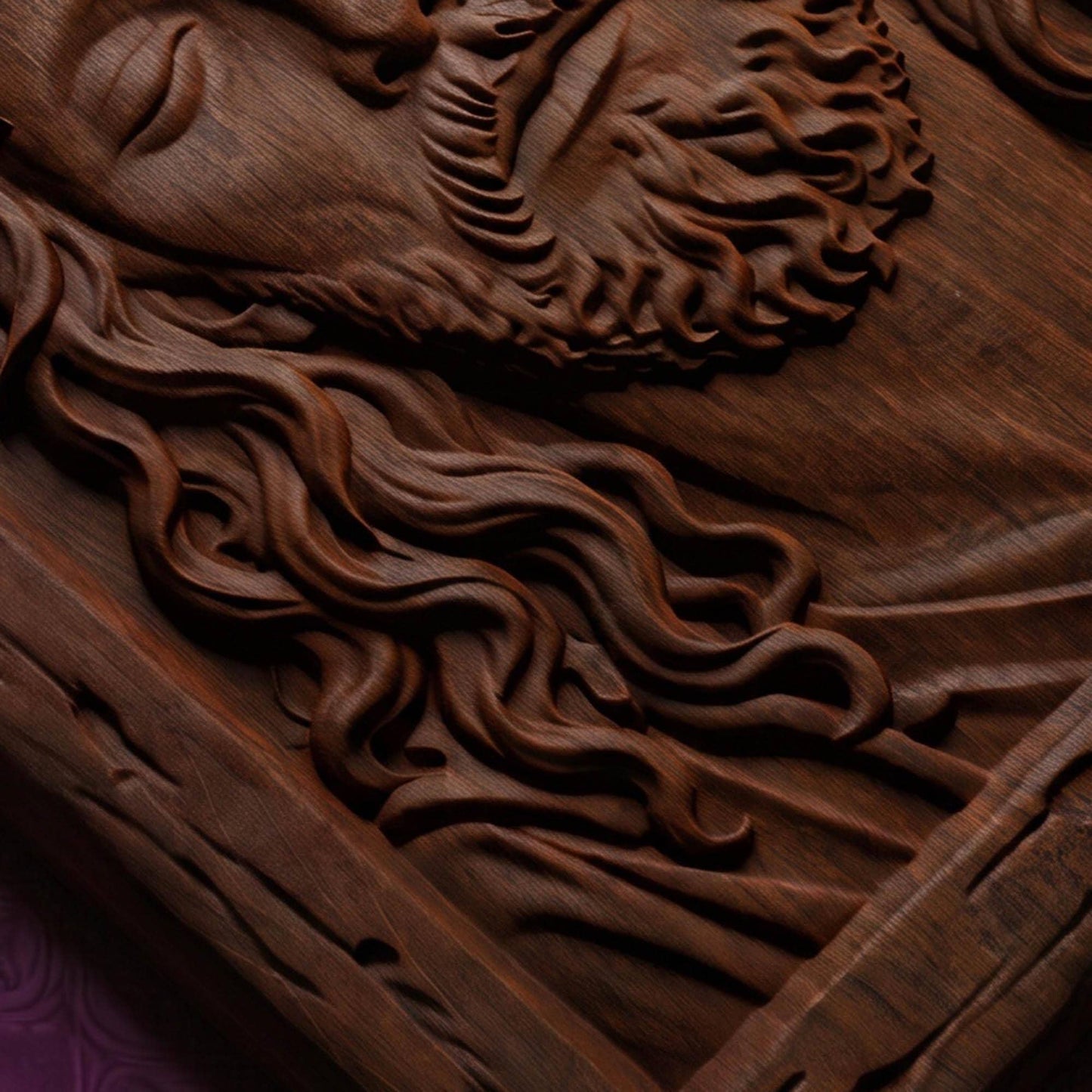 Jesus Face Wooden Carved Handmade Christian Icon Byzantine Greek Orthodox Home Decor Cretan Holy Carvings