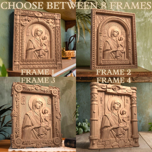 Αγία Άννα Ξυλόγλυπτη Εικόνα.