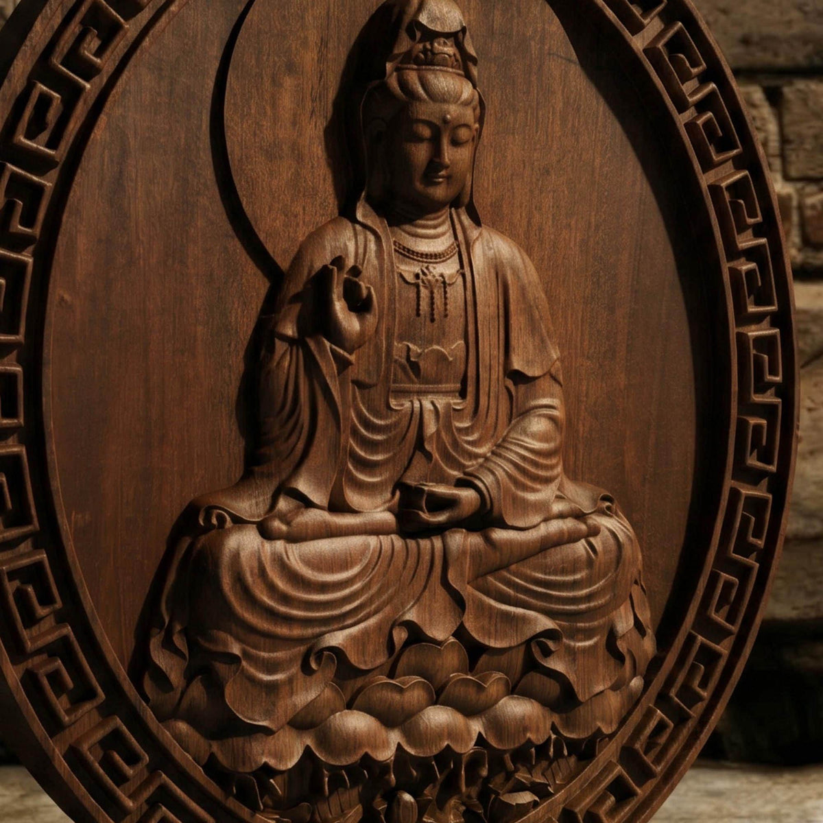 Asian Entity No 14 Wooden Bas Relief | Wood Panel Art | Sculptural Gift Idea
