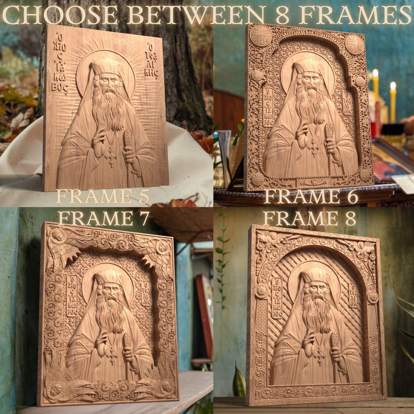 Άγιος Ιάκωβος Τσαλίκης Ξυλόγλυπτη Εικόνα.