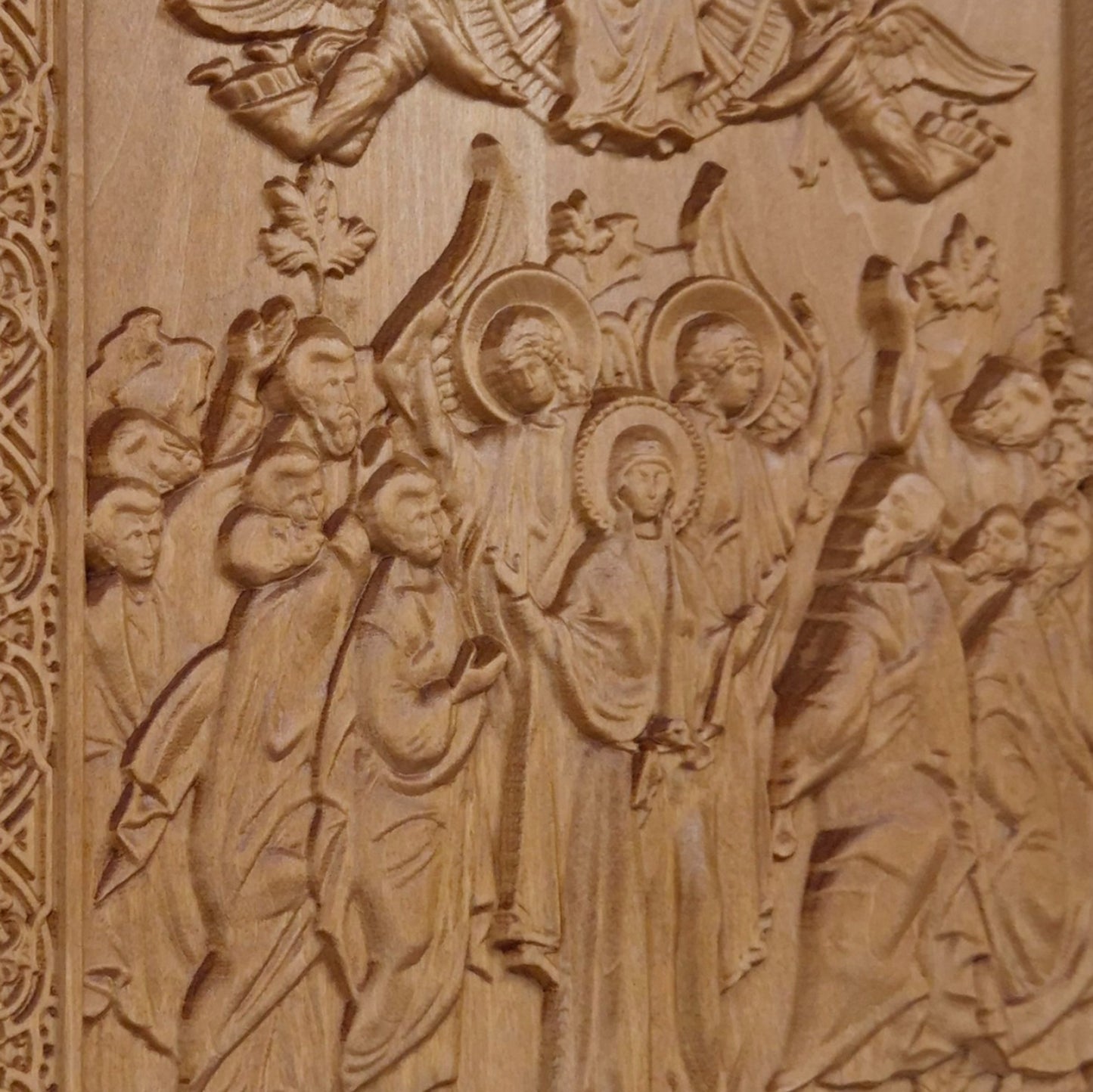 Ανάληψη του Κυρίου Ιησού Χριστού Ξυλόγλυπτη Εικόνα.