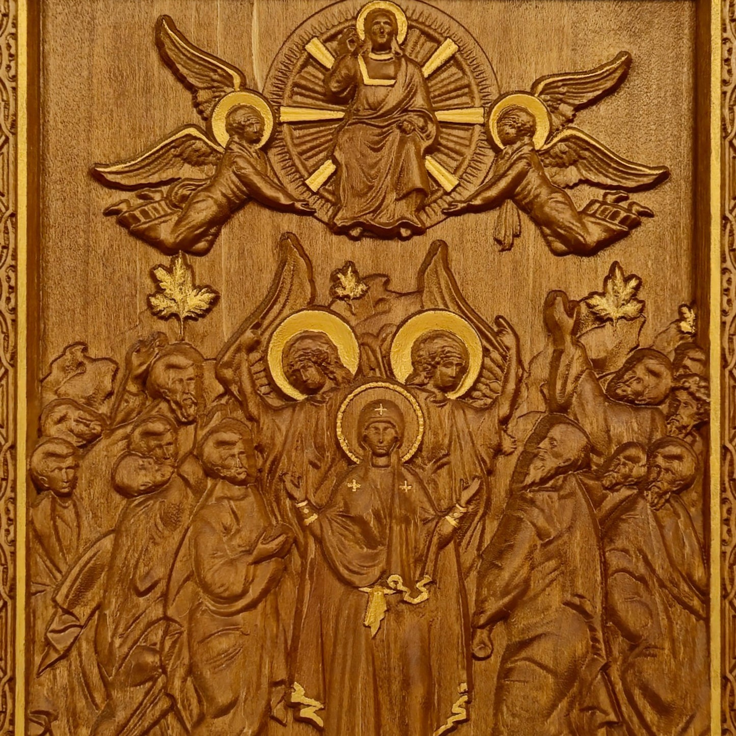 Ανάληψη του Κυρίου Ιησού Χριστού Ξυλόγλυπτη Εικόνα.