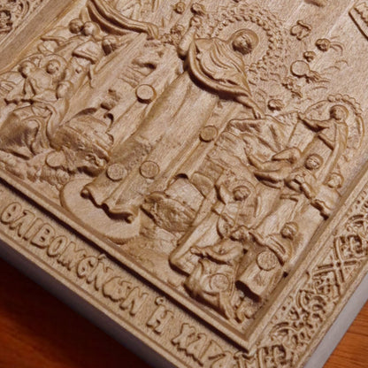 Παναγία Χαρά Πάντων των Θλιβομένων Ξυλόγλυπτη Εικόνα.