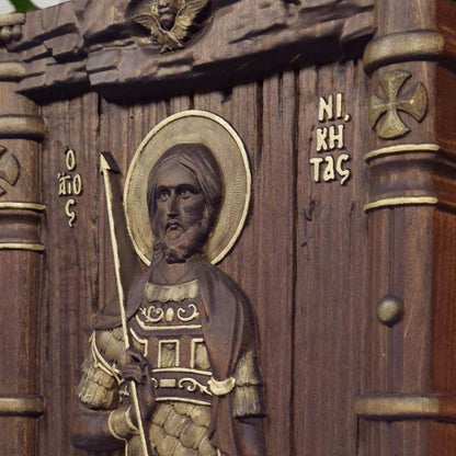 Άγιος Νικήτας Ξυλόγλυπτη Εικόνα.