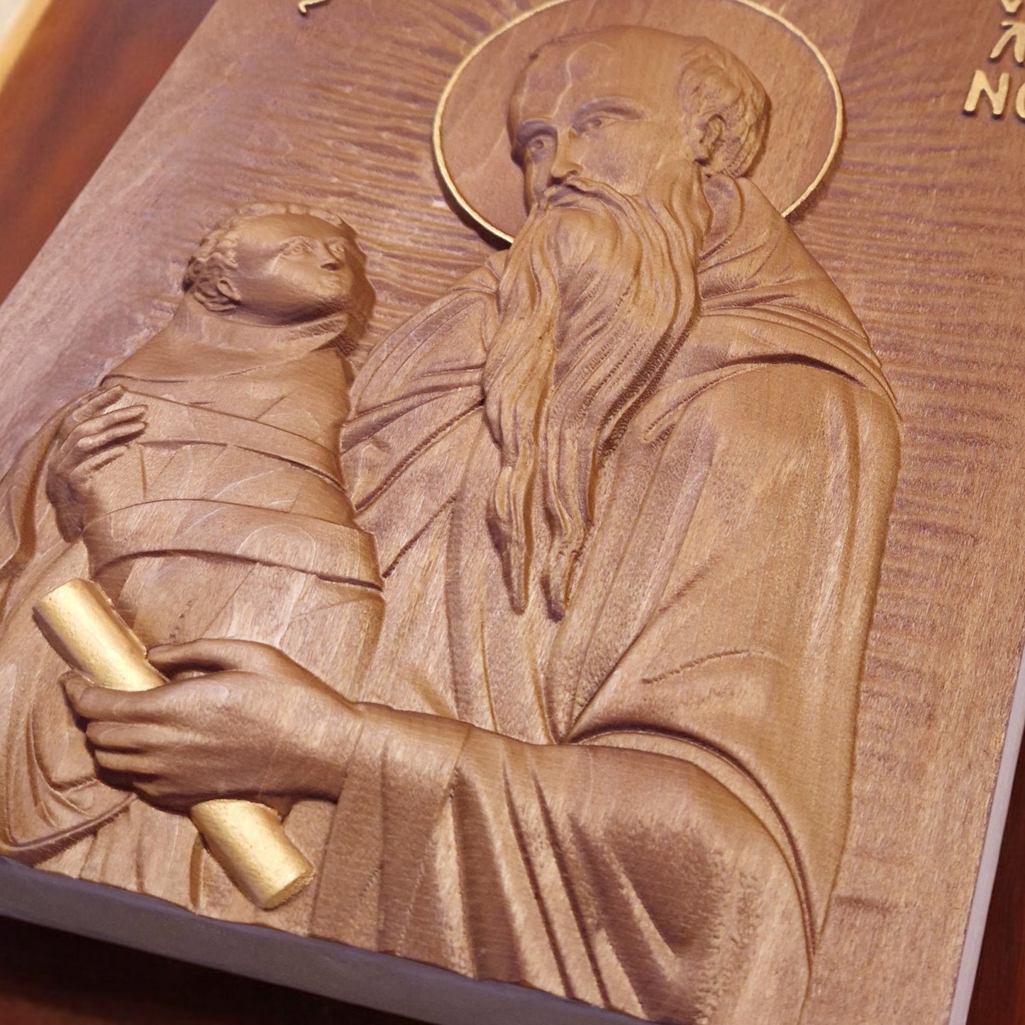 Άγιος Στυλιανός Ξυλόγλυπτη Εικόνα.