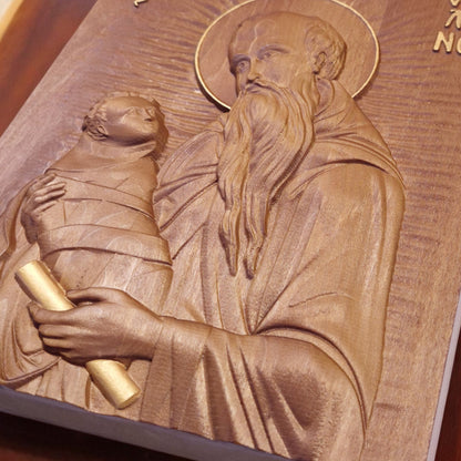 Άγιος Στυλιανός Ξυλόγλυπτη Εικόνα.