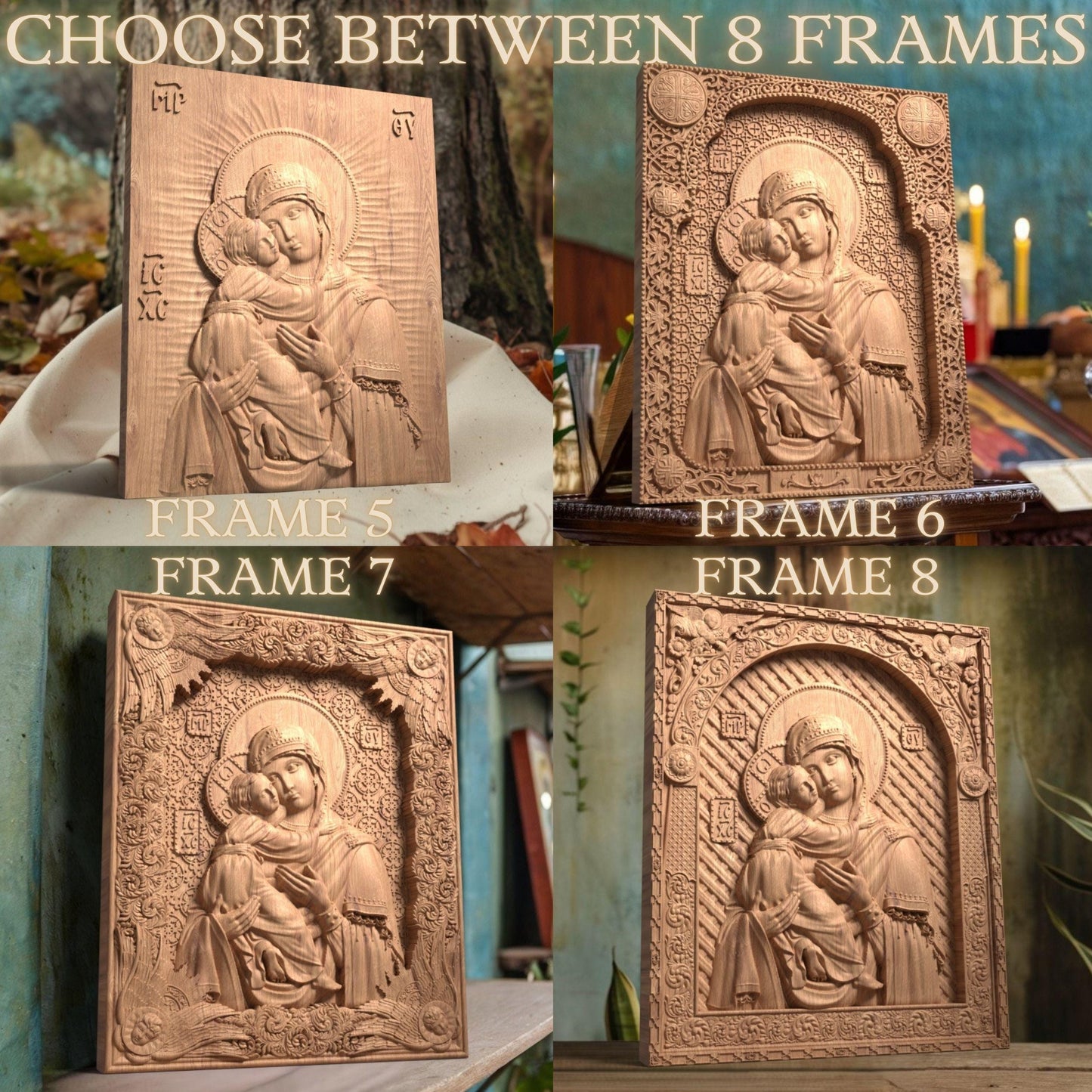 Παναγία Ξυλόγλυπτη Εικόνα.