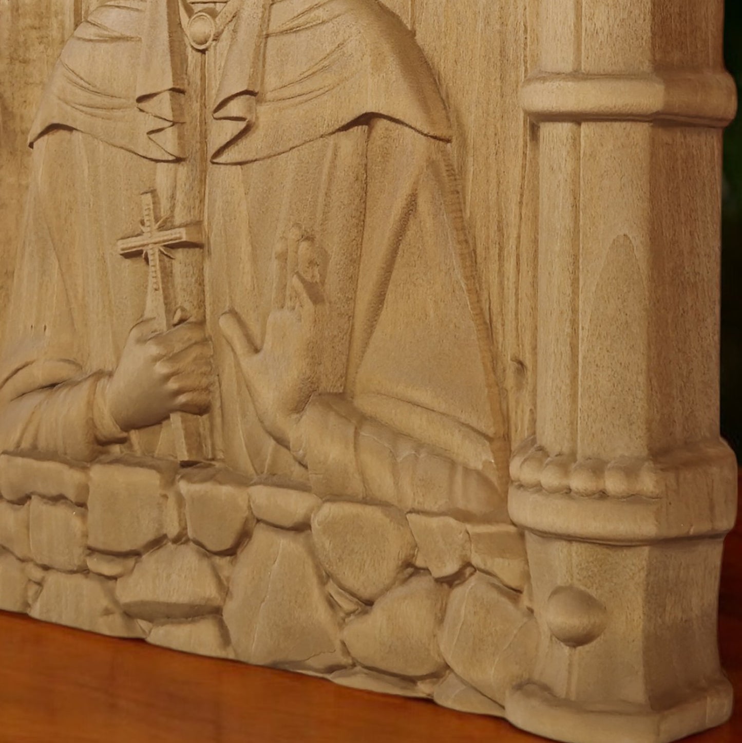 Αγία Χριστίνα Ξυλόγλυπτη Εικόνα.