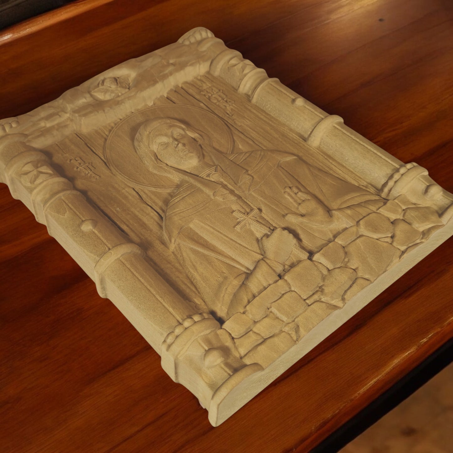 Αγία Χριστίνα Ξυλόγλυπτη Εικόνα.