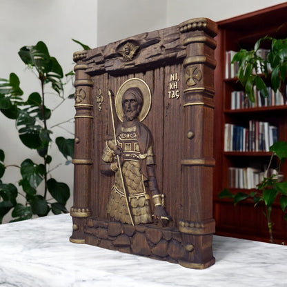 Άγιος Νικήτας Ξυλόγλυπτη Εικόνα.