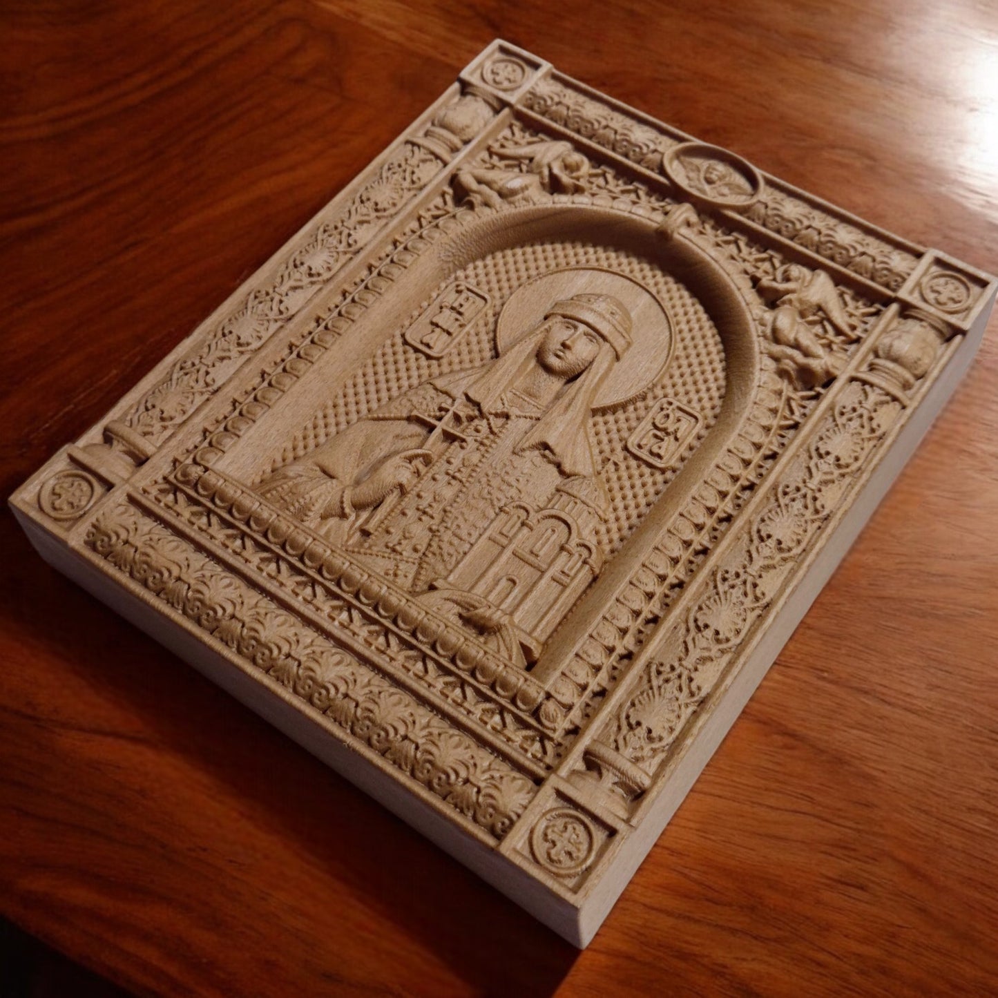 Αγία Όλγα Ξυλόγλυπτη Εικόνα.