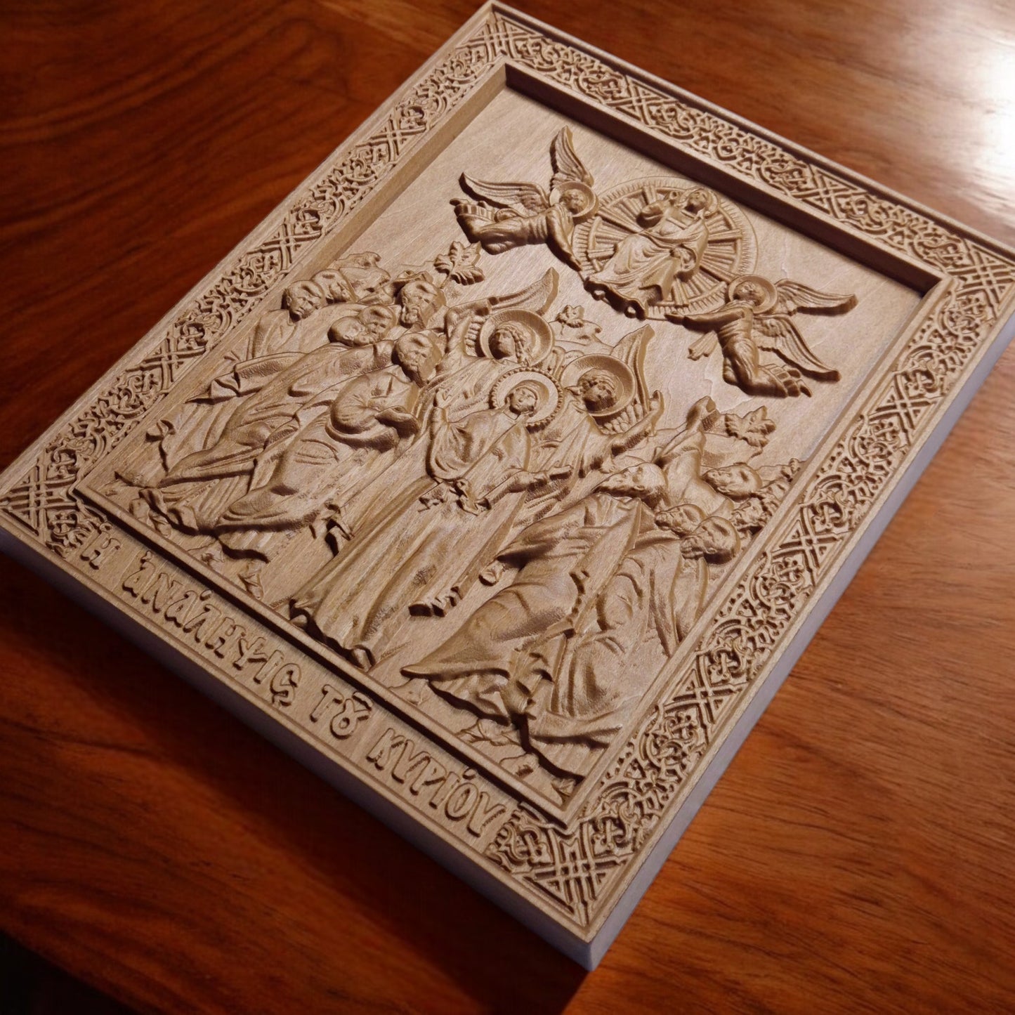 Ανάληψη του Κυρίου Ιησού Χριστού Ξυλόγλυπτη Εικόνα.