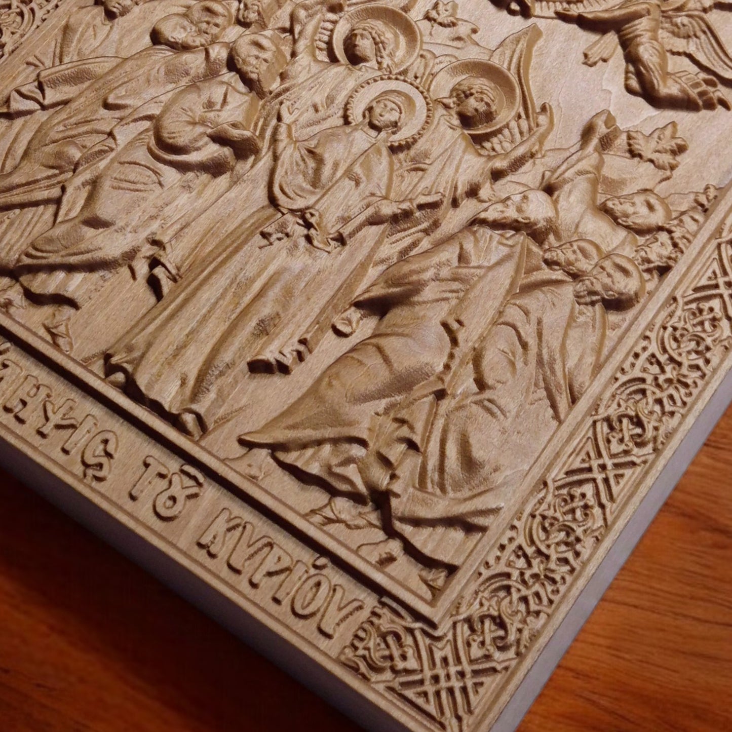 Ανάληψη του Κυρίου Ιησού Χριστού Ξυλόγλυπτη Εικόνα.