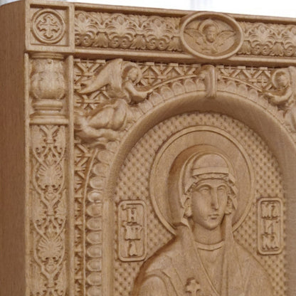 Αγία Μαρίνα Ξυλόγλυπτη Εικόνα.