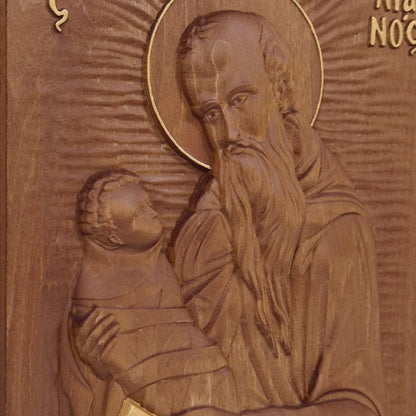 Άγιος Στυλιανός Ξυλόγλυπτη Εικόνα.