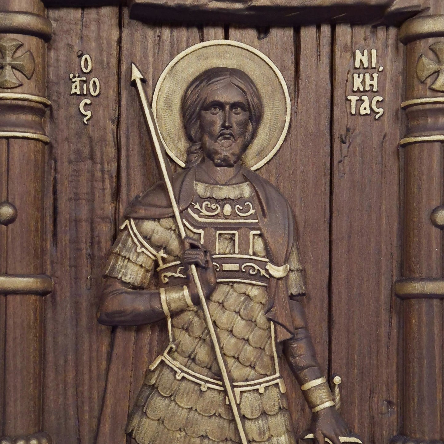 Άγιος Νικήτας Ξυλόγλυπτη Εικόνα.