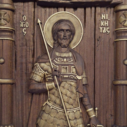 Άγιος Νικήτας Ξυλόγλυπτη Εικόνα.