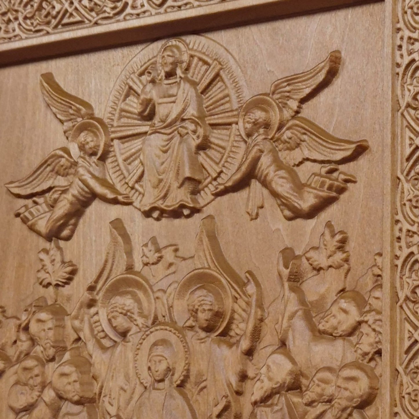 Ανάληψη του Κυρίου Ιησού Χριστού Ξυλόγλυπτη Εικόνα.