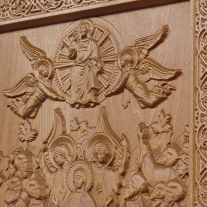 Ανάληψη του Κυρίου Ιησού Χριστού Ξυλόγλυπτη Εικόνα.