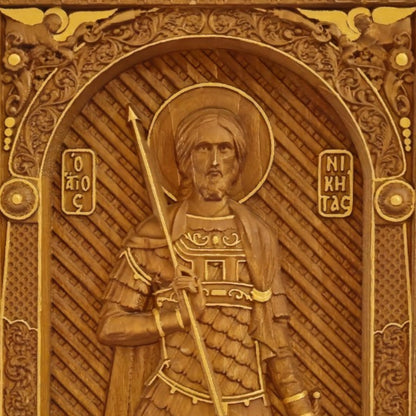 Άγιος Νικήτας Ξυλόγλυπτη Εικόνα.