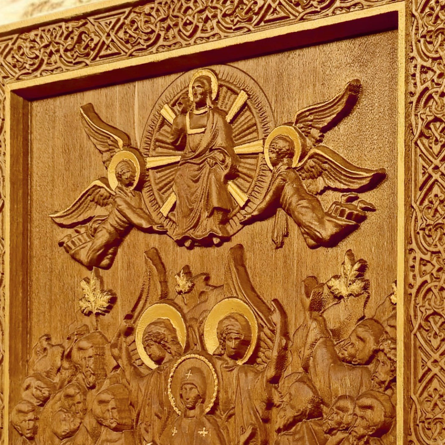 Ανάληψη του Κυρίου Ιησού Χριστού Ξυλόγλυπτη Εικόνα.