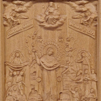 Παναγία Χαρά Πάντων των Θλιβομένων Ξυλόγλυπτη Εικόνα.