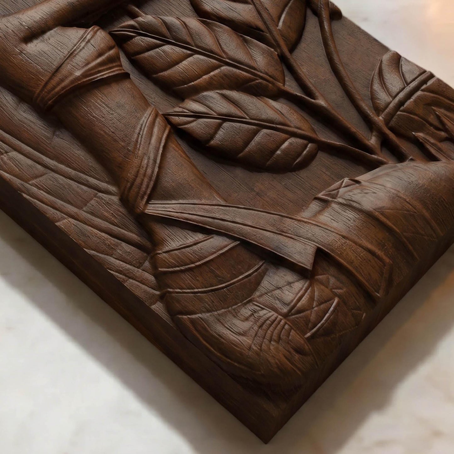 African Woman Wooden Bas Relief | Wood Panel Art | Sculptural Gift Idea