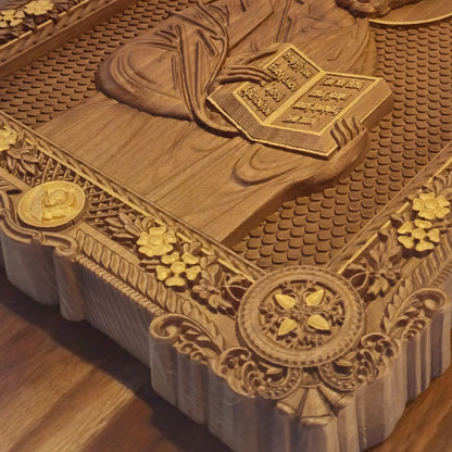 Άγιος Ευαγγελιστής Μάρκος Ξυλόγλυπτη Εικόνα.