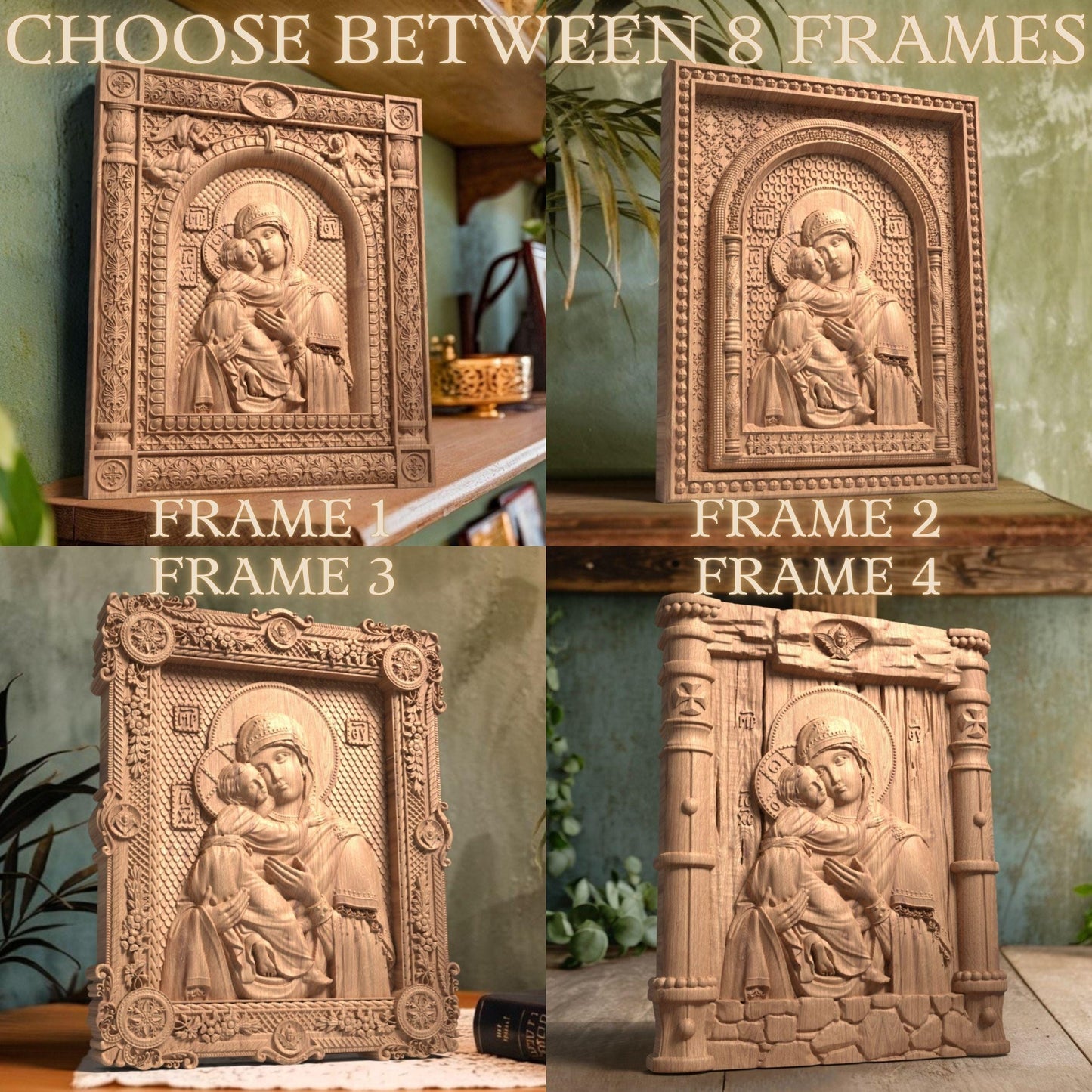 Παναγία Ξυλόγλυπτη Εικόνα.