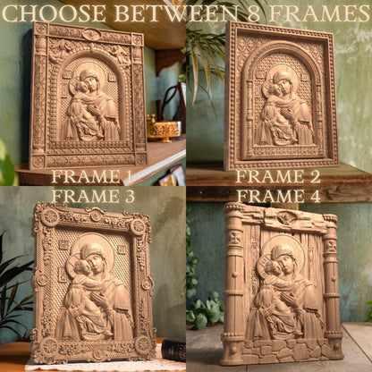 Παναγία Ξυλόγλυπτη Εικόνα.