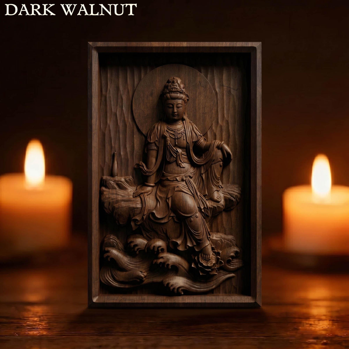 Asian Entity No 16 Wooden Bas Relief | Wood Panel Art | Sculptural Gift Idea
