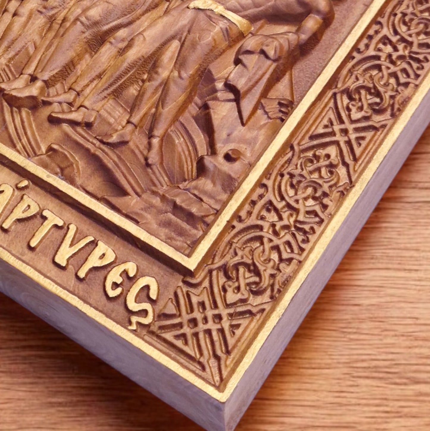 Άγιοι Τεσσαράκοντα Μάρτυρες της Σεβάστειας Ξυλόγλυπτη Εικόνα.