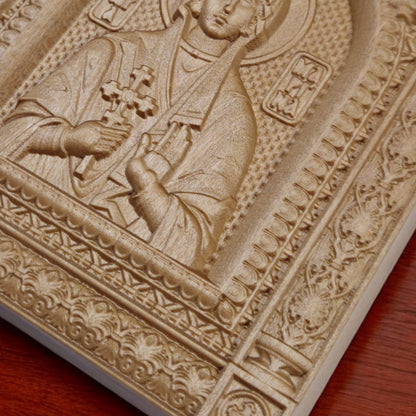 Αγία Μαρίνα Ξυλόγλυπτη Εικόνα.