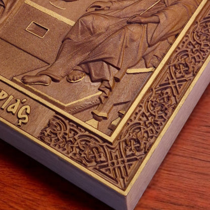 Αγία Τριάδα Ξυλόγλυπτη Εικόνα.