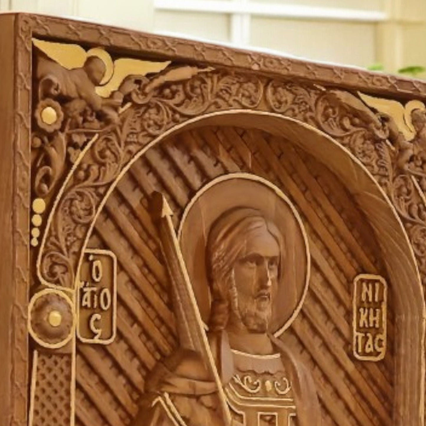 Άγιος Νικήτας Ξυλόγλυπτη Εικόνα.