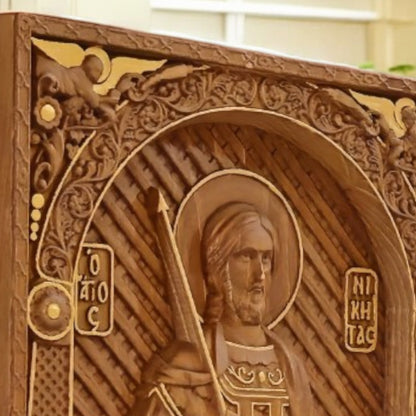 Άγιος Νικήτας Ξυλόγλυπτη Εικόνα.