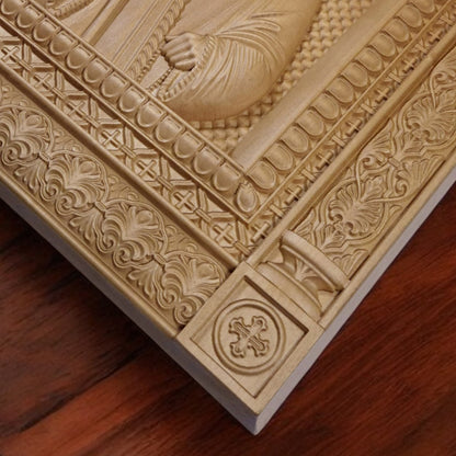 Άγιος Κοσμάς ο Αιτωλός Ξυλόγλυπτη Εικόνα.