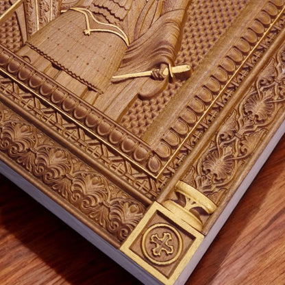 Άγιος Γεώργιος Ξυλόγλυπτη Εικόνα.