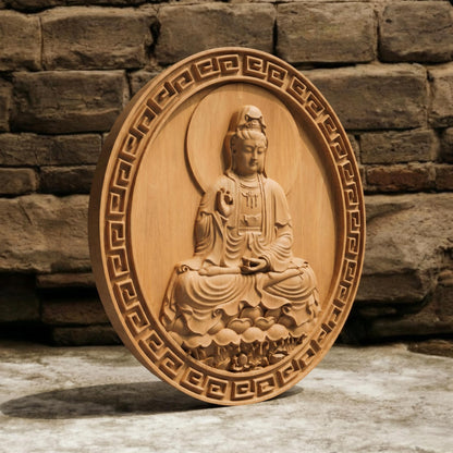 Asian Entity No 14 Wooden Bas Relief | Wood Panel Art | Sculptural Gift Idea