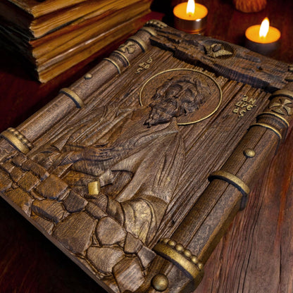 Απόστολος Ανδρέας Ξυλόγλυπτη Εικόνα.
