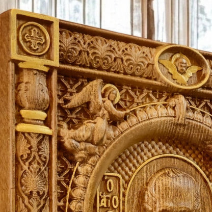 Άγιος Νικόλαος Ξυλόγλυπτη Εικόνα.