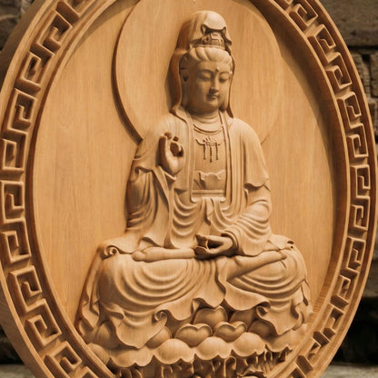 Asian Entity No 14 Wooden Bas Relief | Wood Panel Art | Sculptural Gift Idea