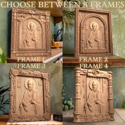 Απόστολος Παύλος Ξυλόγλυπτη Εικόνα.