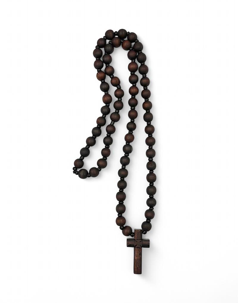 Ξύλινος Σταυρός Λαιμού Σκαλιστό Εργόχειρο.