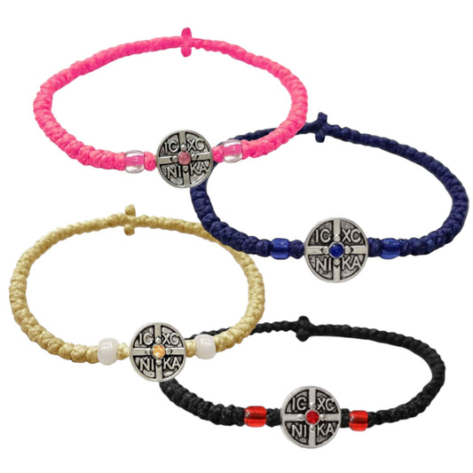 Κομποσχοίνι Εργόχειρο με Μεταλλικό Έμβλημα.