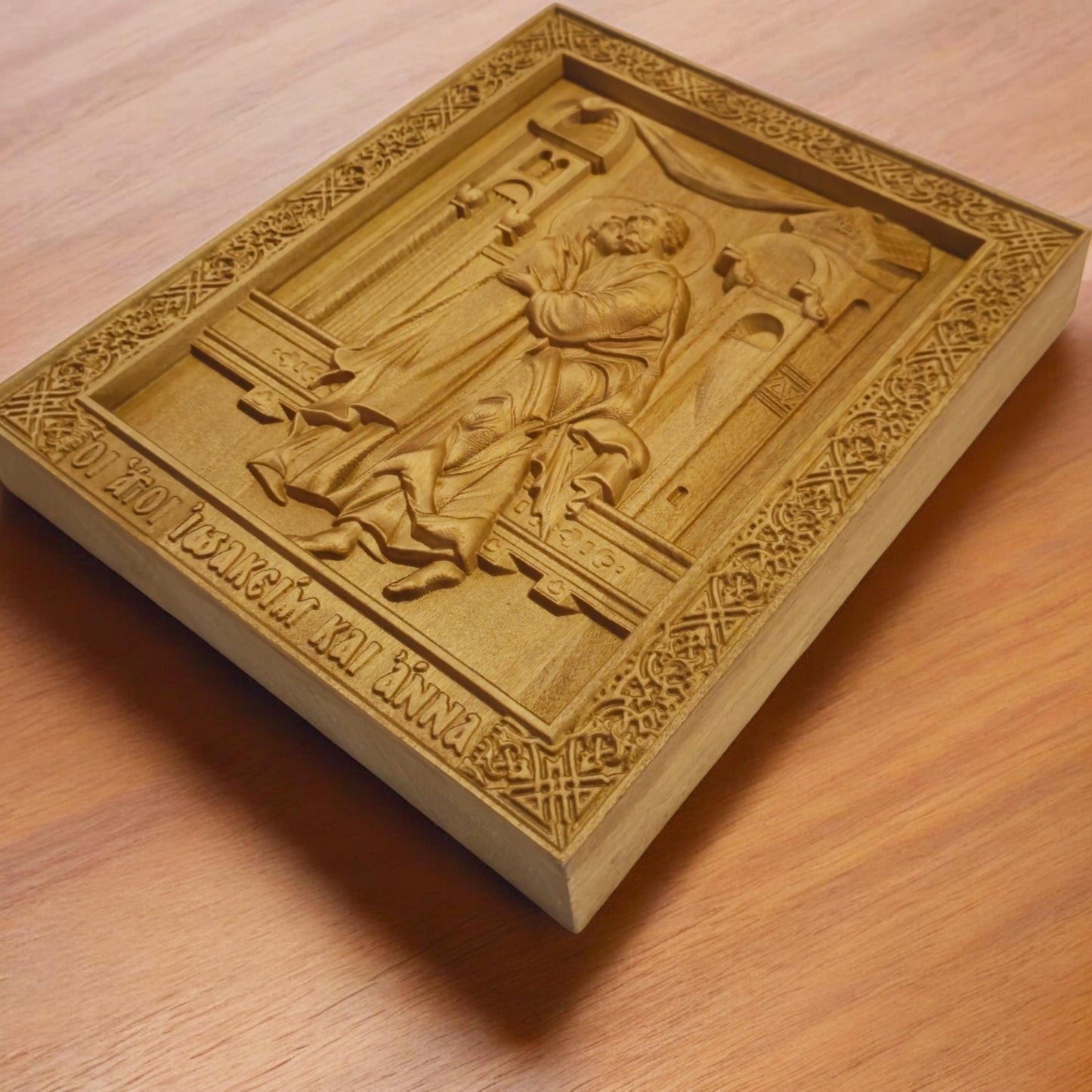 Άγιοι Ιωακείμ και Άννα Ξυλόγλυπτη Εικόνα.