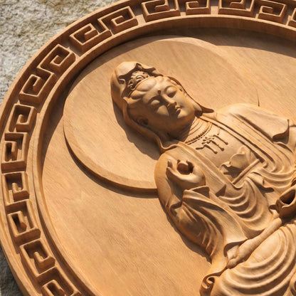 Asian Entity No 14 Wooden Bas Relief | Wood Panel Art | Sculptural Gift Idea