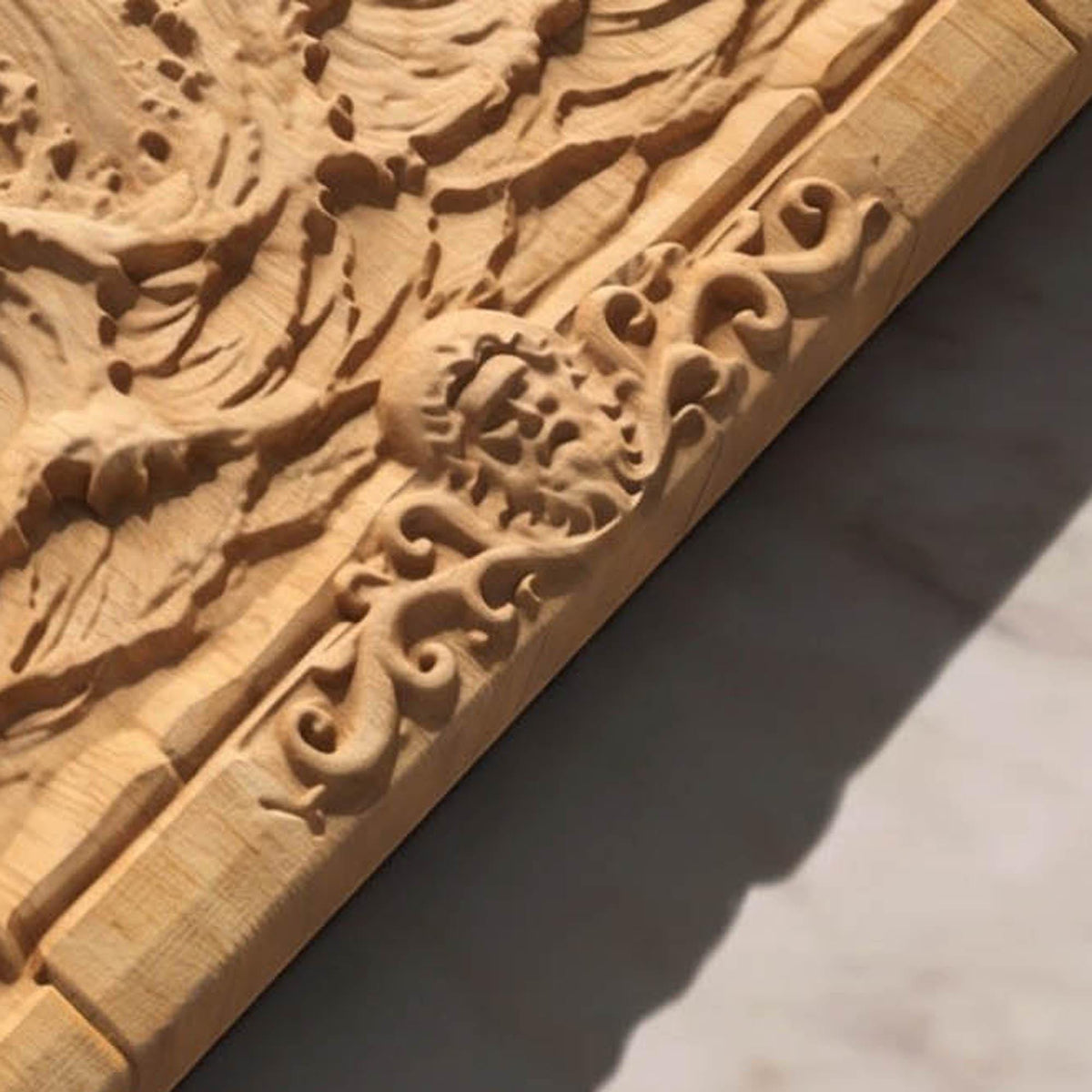 Kraken Drawing a Ship from Ancient Greek Mythology 3D Wooden Bas Relief Panel Art Sculptural Gift Idea Cretan Holy Carvings