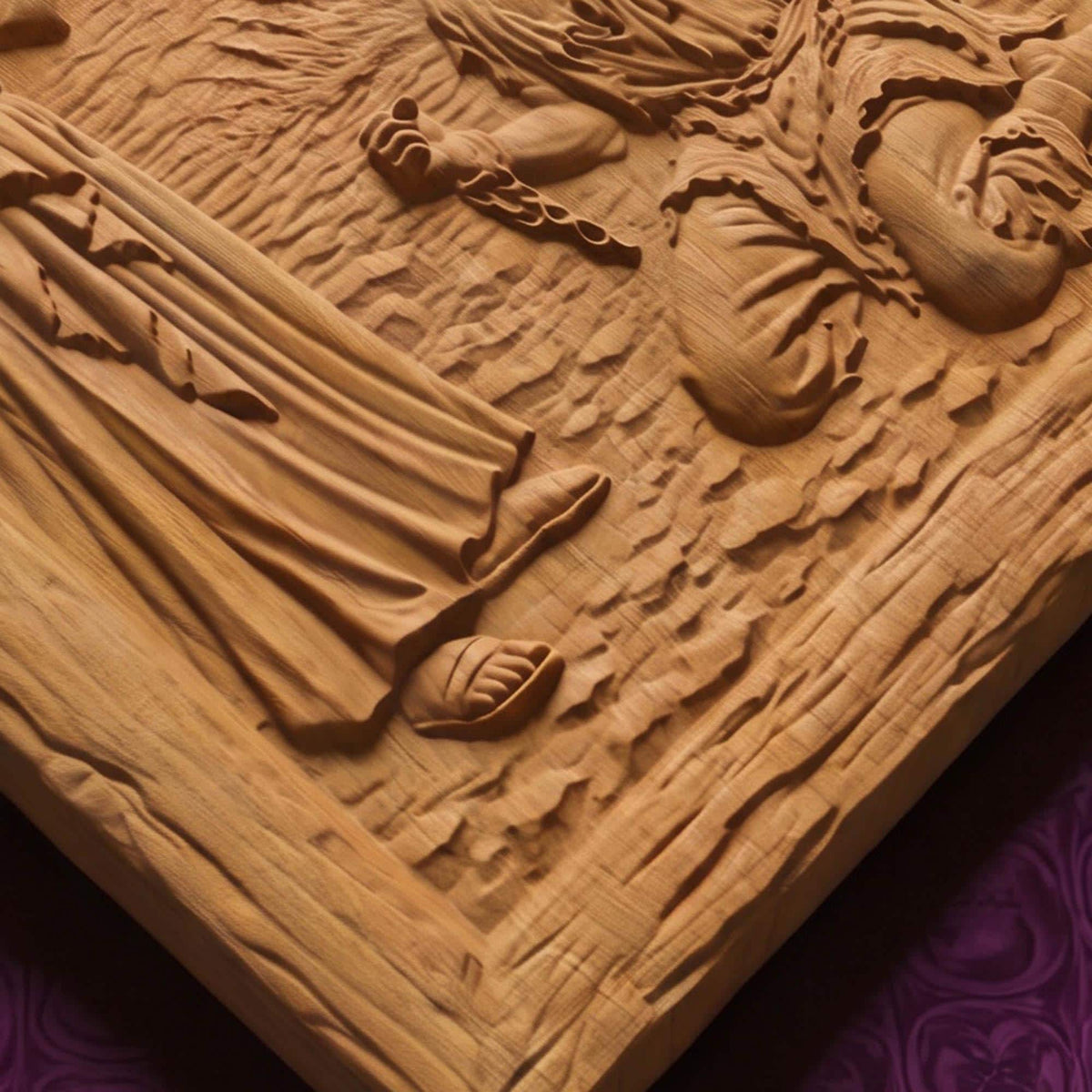 Jesus Heals the Demon-Possessed Man Wooden Carved Handmade Christian Icon  Byzantine Greek Orthodox Home Decor Cretan Holy Carvings